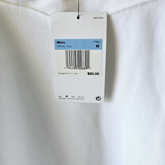 Nike Football Performance Jersey Mesh Vented White Royal CI3767-108 Size Medium - Picture 5 of 9